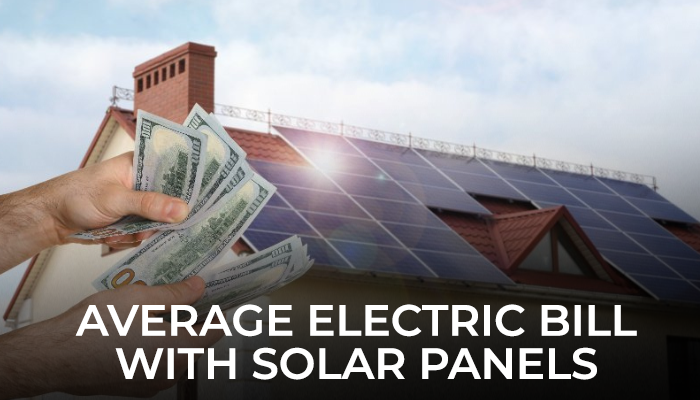 A person handling money in his hand and thinking about the average electric bill with solar panels