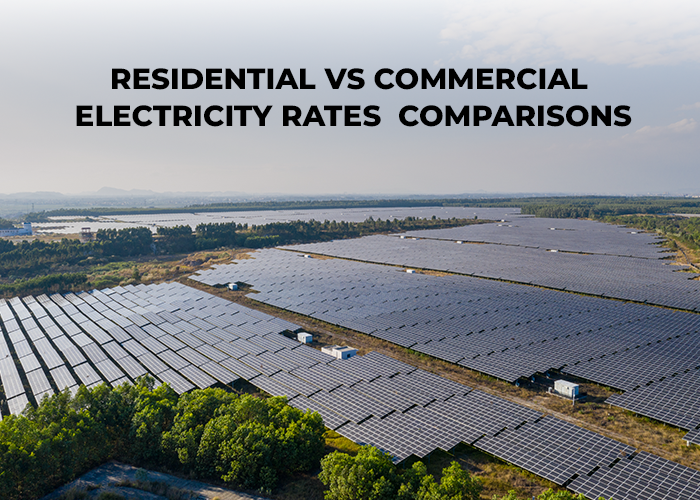 Unlimited solar panels installed in this area for commercial vs residential electricity rates comparison