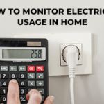 A man is calculating electricity usage in home